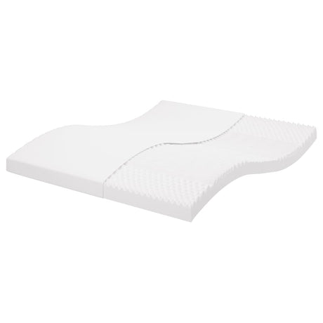 Vidaxl schuimmatras 7 zones hardheid 20 ild 160x200 cm wit
