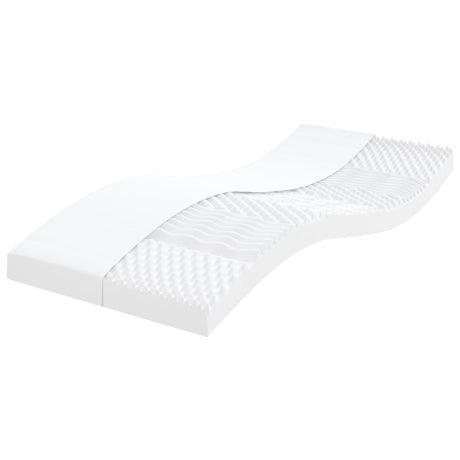 Vidaxl schuimmatrassen 2 st 7 zones hardheid 20 ild 100x200 cm wit