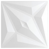 VIDAXL 12 ST WALS POREULEN STAR 3 m² 50 x 50 cm XPS Weiß