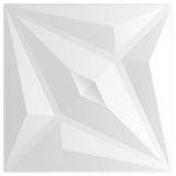 VIDAXL 48 ST WALL TOMELS STAR 12 m² 50 x 50 cm xps Weiß