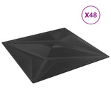 Vidaxx 48 Stück Wandpaneele Stern 12 m² 50x50 cm XPS weiß