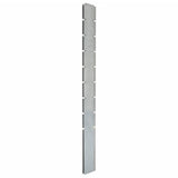 Vidaxl -Zaunpfosten 10 PCs 220 cm verzinkter Stahl Silber gefärbt