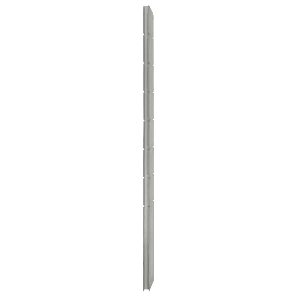 VidaXL Zaunpfosten 20 Stk. 200 cm verzinkter Stahl silberfarben