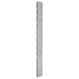Vidaxl Zaunpfosten 20 ST 220 cm verzinkter Stahl Silberfarbe