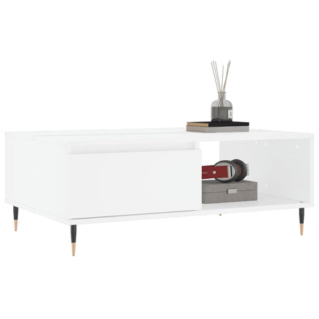 Vidaxl salontafel 90x60x35 cm bewerkt hout wit