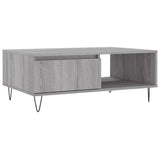 Vidaxl salontafel 90x60x35 cm bewerkt hout grijs sonoma eikenkleurig