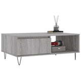 Vidaxl salontafel 90x60x35 cm bewerkt hout grijs sonoma eikenkleurig