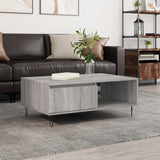 Vidaxl salontafel 90x60x35 cm bewerkt hout grijs sonoma eikenkleurig