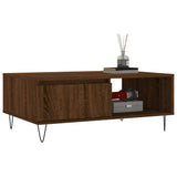 Vidaxl salontafel 90x60x35 cm bewerkt hout bruin eikenkleur