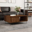 Vidaxl salontafel 90x60x35 cm bewerkt hout bruin eikenkleur