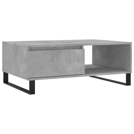 Vidaxl salontafel 90x60x35 cm bewerkt hout betongrijs