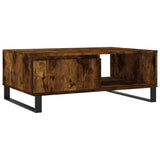 Vidaxl salontafel 90x60x35 cm bewerkt hout gerookt eikenkleurig