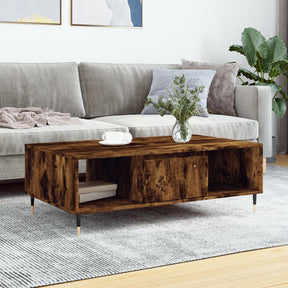 Vidaxl salontafel 104x60x35 cm bewerkt hout gerookt eikenkleurig