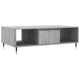 Vidaxl salontafel 104x60x35 cm bewerkt hout grijs sonoma