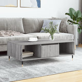 Vidaxl salontafel 104x60x35 cm bewerkt hout grijs sonoma