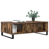 Vidaxl salontafel 104x60x35 cm bewerkt hout gerookt eikenkleurig
