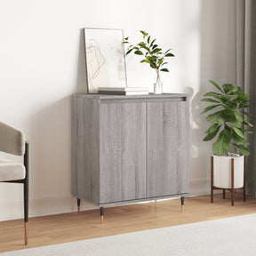 Vidaxl dressoir 60x35x70 cm bewerkt hout grijs sonoma eikenkleurig
