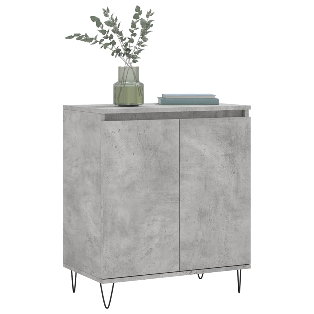 Vidaxl dressoir 60x35x70 cm bewerkt hout betongrijs