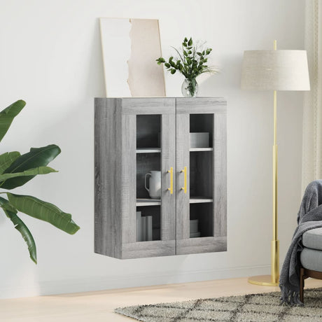 Vidaxl bovenkast 69,5x34x90 cm grijs sonoma eikenkleurig