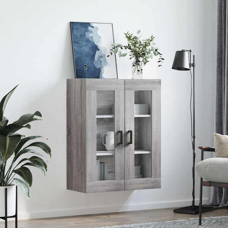 Vidaxl bovenkast 69,5x34x90 cm grijs sonoma eikenkleurig