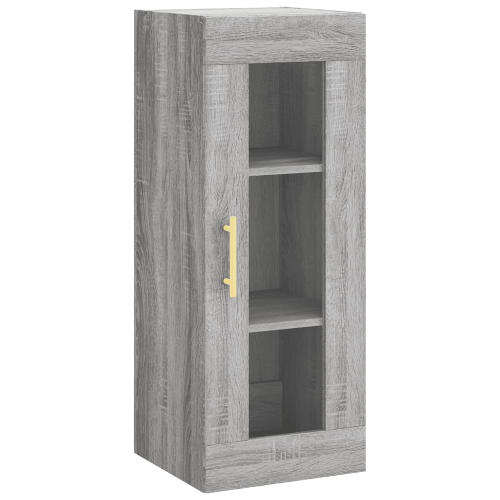 Vidaxl bovenkast 34,5x34x90 cm grijs sonoma eikenkleurig