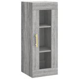 Vidaxl bovenkast 34,5x34x90 cm grijs sonoma eikenkleurig