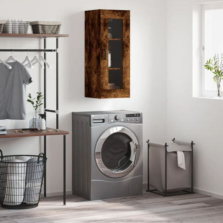 Vidaxl wandkast 34,5x34x90 cm gerookt eikenkleurig