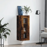 Vidaxl wandkast 34,5x34x90 cm gerookt eikenkleurig