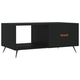 Vidaxl salontafel 90x50x40 cm bewerkt hout zwart