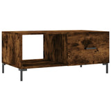 Vidaxl salontafel 90x50x40 cm bewerkt hout gerookt eikenkleurig