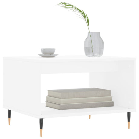 Vidaxl salontafel 60x50x40 cm bewerkt hout wit