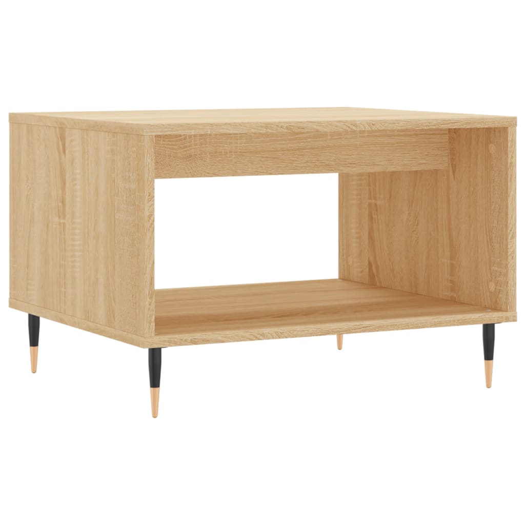 Vidaxl salontafel 60x50x40 cm bewerkt hout sonoma eikenkleurig