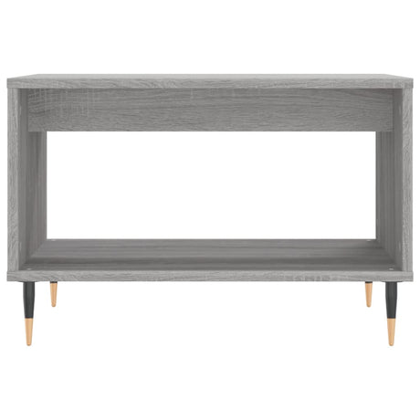 Vidaxl salontafel 60x50x40 cm bewerkt hout grijs sonoma eikenkleurig