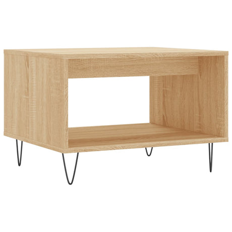 Vidaxl salontafel 60x50x40 cm bewerkt hout sonoma eikenkleurig