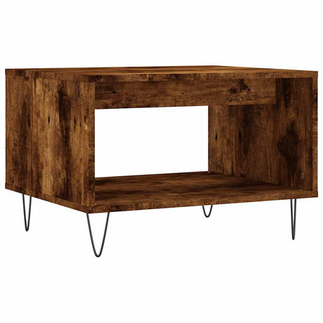 Vidaxl salontafel 60x50x40 cm bewerkt hout gerookt eikenkleurig