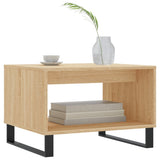 Vidaxl salontafel 60x50x40 cm bewerkt hout sonoma eikenkleurig