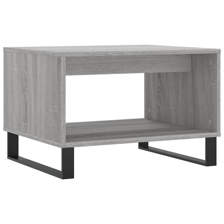 Vidaxl salontafel 60x50x40 cm bewerkt hout grijs sonoma eikenkleurig