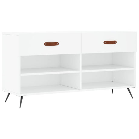 Vidaxx Schuhbank 102x35x55 cm Holzwerkstoff weiß