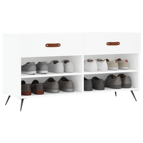 Vidaxx Schuhbank 102x35x55 cm Holzwerkstoff weiß