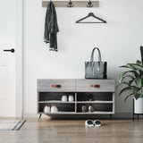 Vidaxl Schuhsofa 102x35x55 cm verarbeitetes Holzgrau Sonoma Eiche Farbe