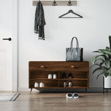 VidaXL Schuhbank 102x35x55 cm Holzwerkstoff Sonoma-Eiche-farbig