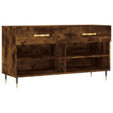 Vidaxx Schuhbank 102x35x55 cm verarbeitetes Holz, geräucherte Eiche