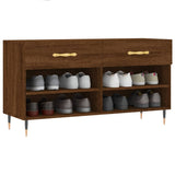 VidaXL Schuhbank 102x35x55 cm Holzwerkstoff Sonoma-Eiche-farbig