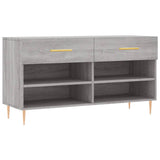 Vidaxl Schuhsofa 102x35x55 cm verarbeitetes Holzgrau Sonoma Eiche Farbe