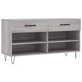Vidaxx Schuhbank 102x35x55 cm, Holzwerkstoff, Farbe Sonoma-Eiche grau