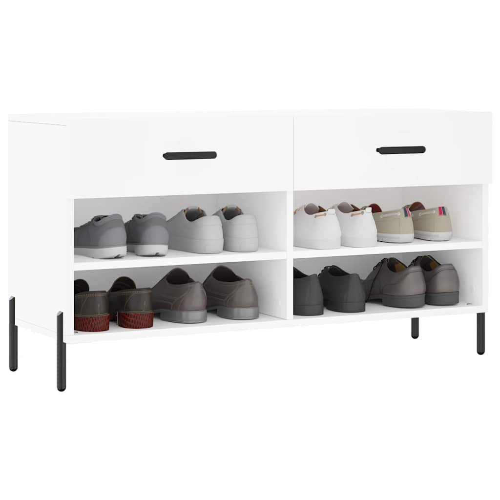Vidaxx Schuhbank 102x35x55 cm Holzwerkstoff weiß