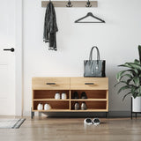 VidaXL Schuhbank 102x35x55 cm Holzwerkstoff Sonoma-Eiche-farbig