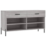 Vidaxx Schuhbank 102x35x55 cm, Holzwerkstoff, Farbe Sonoma-Eiche grau