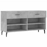 Vidaxx Schuhbank 102x35x55 cm Holzwerkstoff betongrau