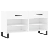 Vidaxl Schuhsofa 102x35x55 cm verarbeitetes Holz weiß